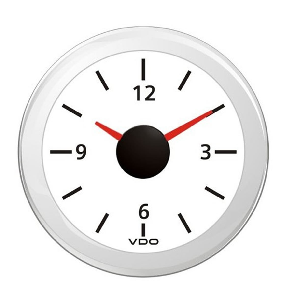 ViewLine Quartz clock 12V White